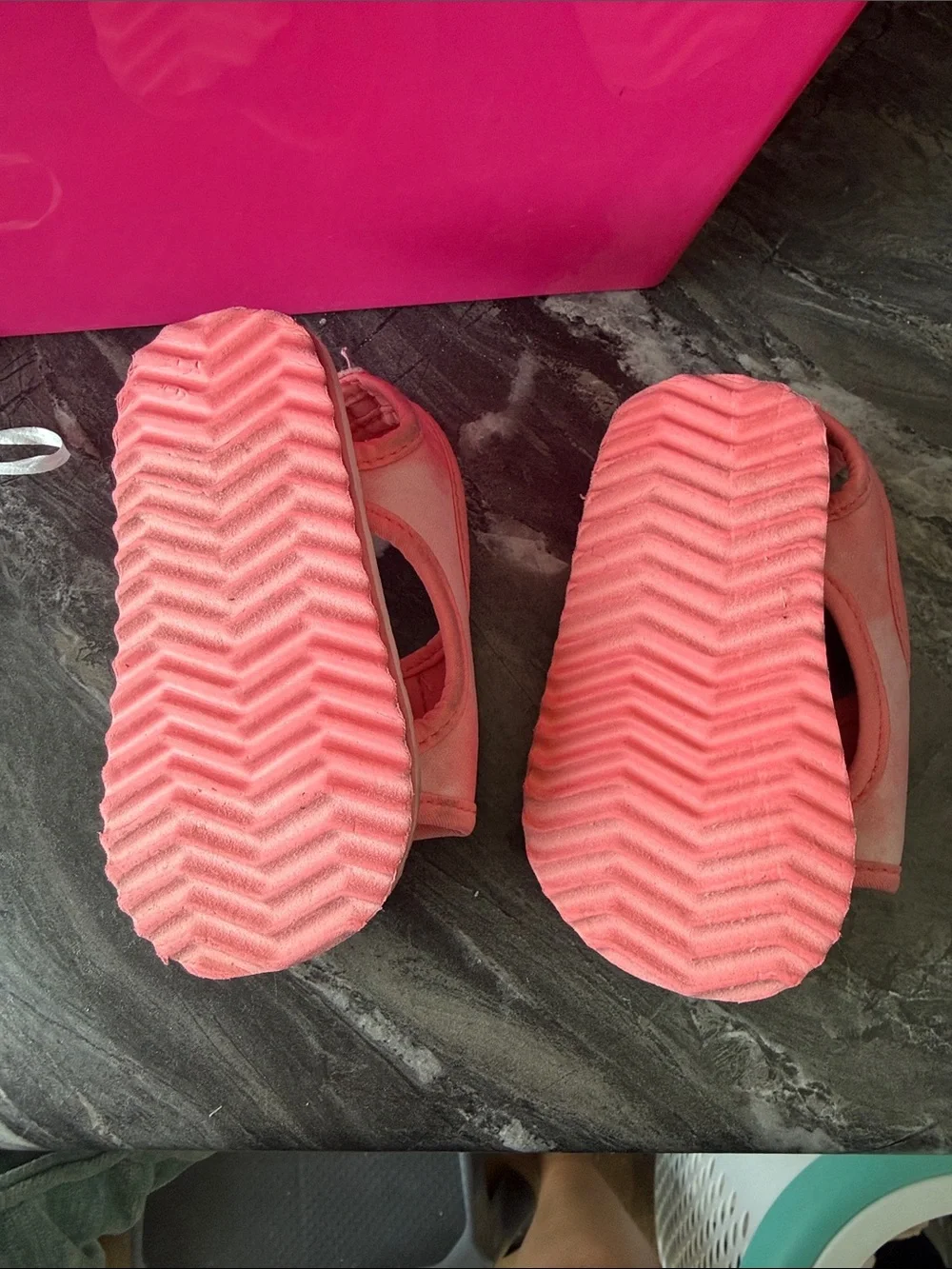 Carter's Coral Pink Baby Water Sandals with Velcro Straps